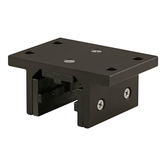40-6825-BLACK -  40 Series 3 Slot Mount - Double Flange Short Standard Linear Bearing