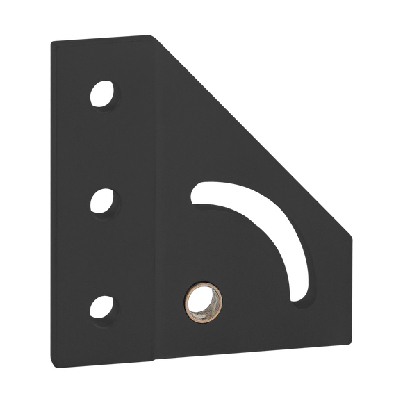 4133-BLACK -  10 Series 90 Degree Left Hand Pivot Bracket Plate