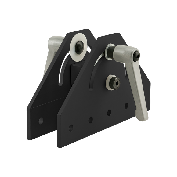 40-4453-BLACK -  40 Series 180 Degree Double Pivot Bracket Assembly with "L" Handles