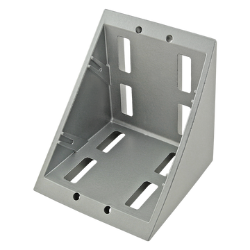 14105 -  40 Series 8 Hole- 76mm Inside Corner Bracket with Dual Support