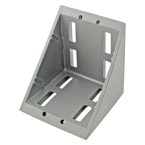 14105 -  40 Series 8 Hole- 76mm Inside Corner Bracket with Dual Support