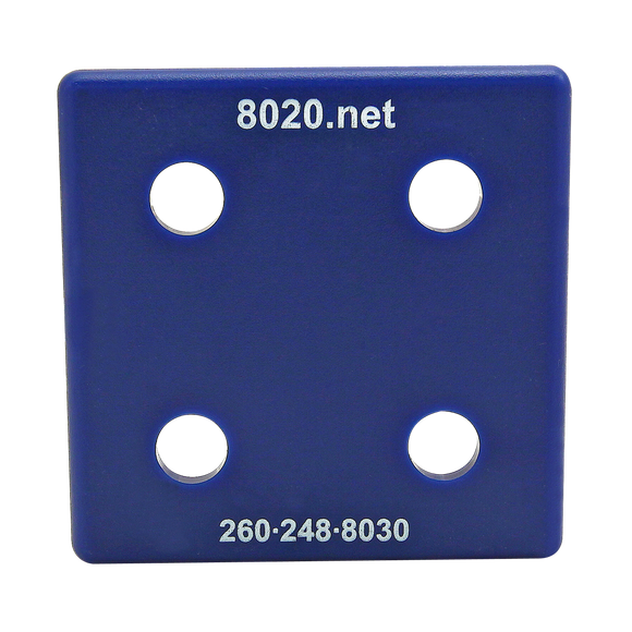 2050BLU -  15 Series End Cap with Push-In Fastener