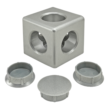 14175 -  45 Series 3 Way - Light Squared Corner Connector