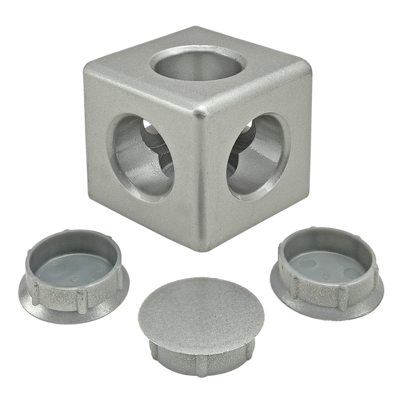 14175 -  45 Series 3 Way - Light Squared Corner Connector