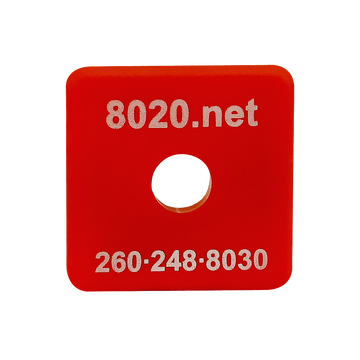 2030RED -  15 Series End Cap with Push-In Fastener