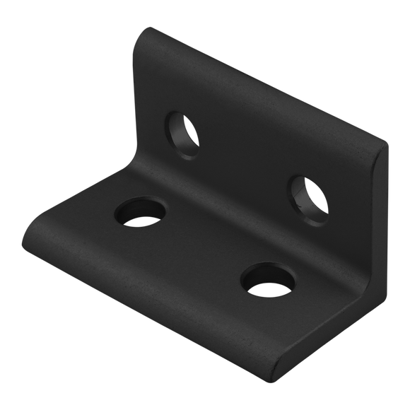 25-4113-BLACK -  25 Series 4 Hole - Wide Inside Corner Bracket