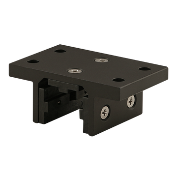 6725-BLACK -  10 Series 3 Slot Mount - Double Flange Short Standard Linear Bearing