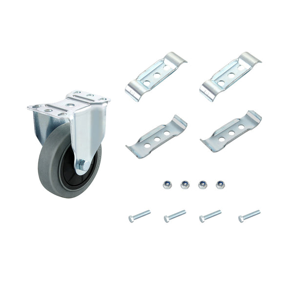 EW-4PF-KIT -  4" ESD Rigid Plate Caster - Kit