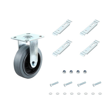 EW-6PF-KIT -  6" ESD Rigid Plate Caster - Kit
