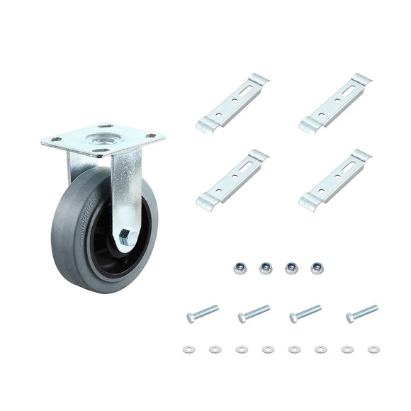 EW-6PF-KIT -  6" ESD Rigid Plate Caster - Kit