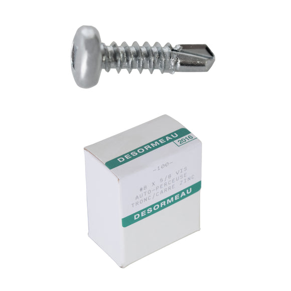 F-A858 -  #8-5/8" Self Drilling Screw with Square Bit Head - Box of 100