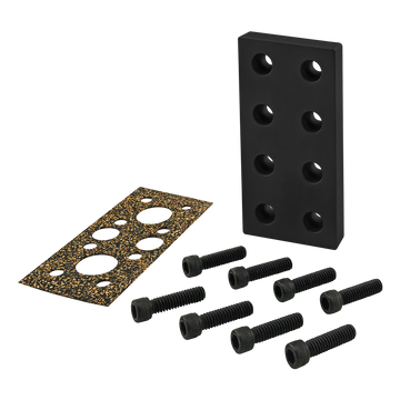 2448-BLACK -  10 Series 8-Hole Pressure Manifold Stopper Plate