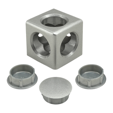 14171 -  30 Series 3 Way - Light Squared Corner Connector