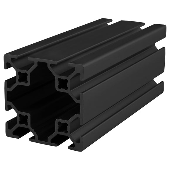 20-4040-6.05M-BLACK-FB -  40mm X 40mm T-SLOT EXT 6.05M BAR FULLBLACK ANODIZE