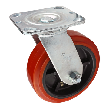 2712 -  Heavy-Duty Flange Mount Swivel Caster: 6.00"