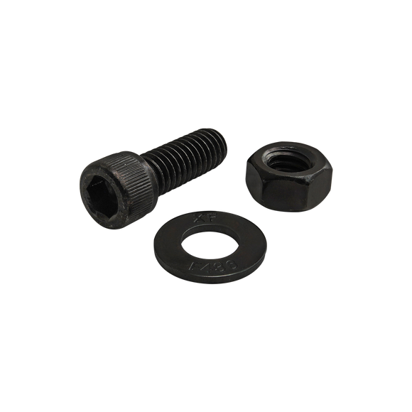 3446 -  Bolt Assembly: 5/16-18 x .875" Black SHCS with Washer and Hex Nut - Black Zinc