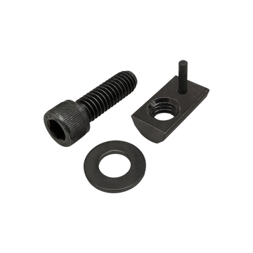 75-3851 -  Bolt Assembly: 5/16-18 x 1.000" Black SHCS with Washer and Roll-In T-Nut with Flex Handle - Black Zinc