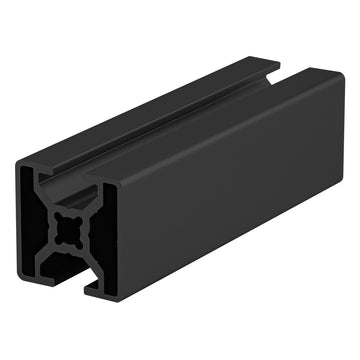 30-3004-3M-BLACK-FB -  30mm x 30mm BI-SLOT OPPOSITE T-SLOTTEDEXT 3M BAR FULL BLACK