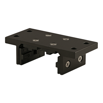 6723-BLACK -  10 Series 4 Slot Mount - Double Flange Short Standard Linear Bearing