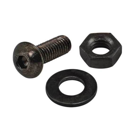 75-3538 -  Bolt Assembly: M4 x 12.00mm Black BHSCS with Washer and Hex Nut - Black Zinc