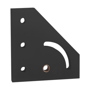 4337-BLACK -  15 Series 90 Degree Right Hand Pivot Bracket Plate