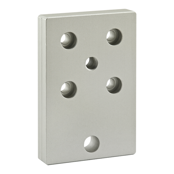 40-2180 -  40 Series 6 Hole - Leveling Anchoring Base Plate with M12 Tap