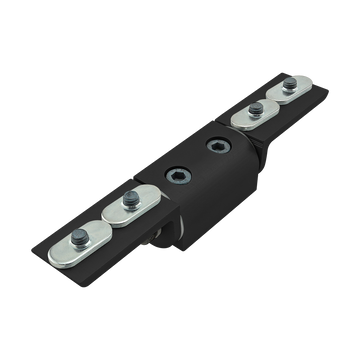 25-4033-BLACK -  25 Series Right Angle Universal Dynamic Pivot Assembly with Dual "L" Arms