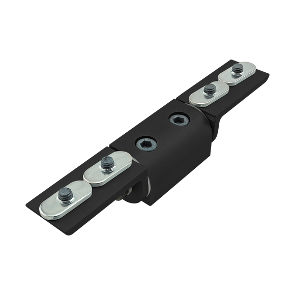 25-4033-BLACK -  25 Series Right Angle Universal Dynamic Pivot Assembly with Dual "L" Arms