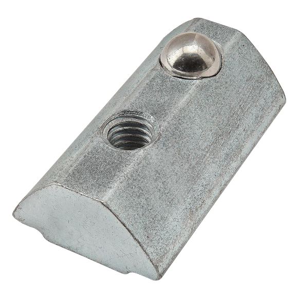 13027 -  M4 Self-Aligning Roll-in T-Nut with Ball Spring