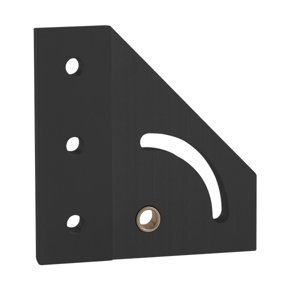 4333-BLACK -  15 Series 90 Degree Left Hand Pivot Bracket Plate