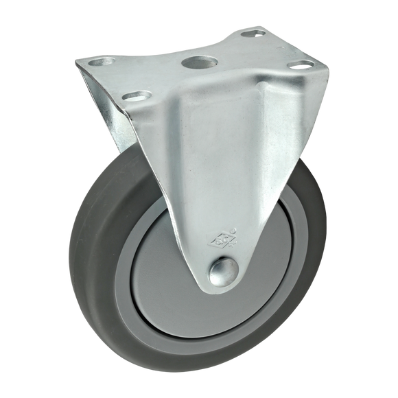 2316 -  Flange Mount Rigid Caster: 5"