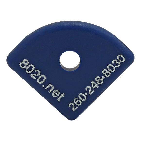 2035BLU -  15 Series End Cap with Push-In Fastener