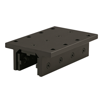 40-6836-BLACK -  40 Series 3 Slot Mount - Double Flange Long High-Cycle Linear Bearing