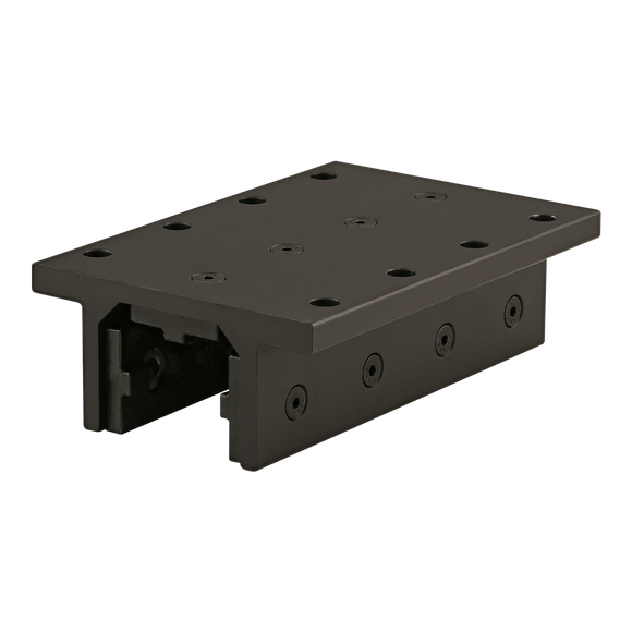 40-6836-BLACK -  40 Series 3 Slot Mount - Double Flange Long High-Cycle Linear Bearing
