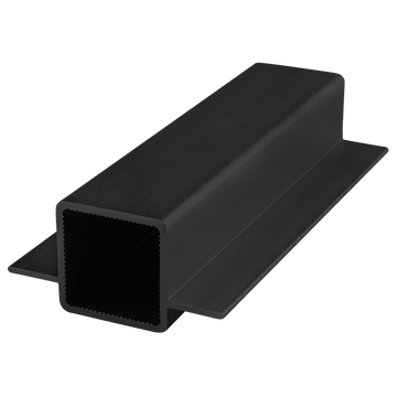 9015-145-BLACK-FB -  1" DOUBLE FLANGED QUICK FRM 145" BAR FL BLK ANOD