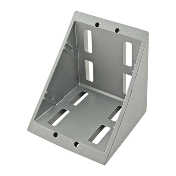 14104 -  40 Series 8 Hole- 76mm Inside Corner Bracket with Dual Support
