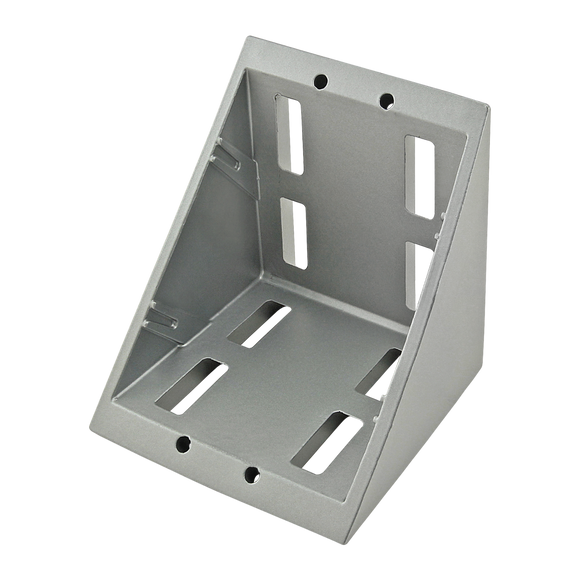 14104 -  40 Series 8 Hole- 76mm Inside Corner Bracket with Dual Support