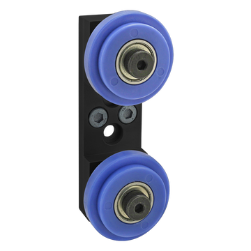 40-2755-BLACK -  40 Series Dual Roller Wheel Bracket Assembly