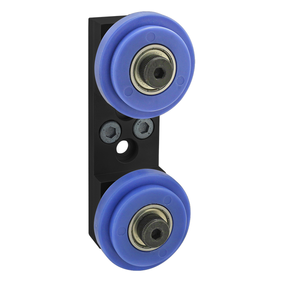 40-2755-BLACK -  40 Series Dual Roller Wheel Bracket Assembly