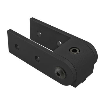 4404-BLACK -  15 Series 0 Degree&nbsp;Right Angle Structural Pivot Assembly&nbsp;with Dual Straight Arms