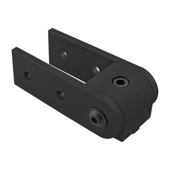 4404-BLACK -  15 Series 0 Degree&nbsp;Right Angle Structural Pivot Assembly&nbsp;with Dual Straight Arms