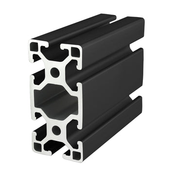 40-4080-LITE-BLACK-3M -  40mm X 80mm LITE T-SLOTTED EXTBLACK ANODIZE
