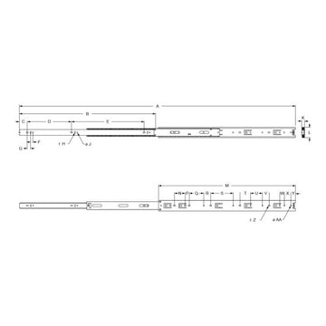 20" Drawer Slide - 0