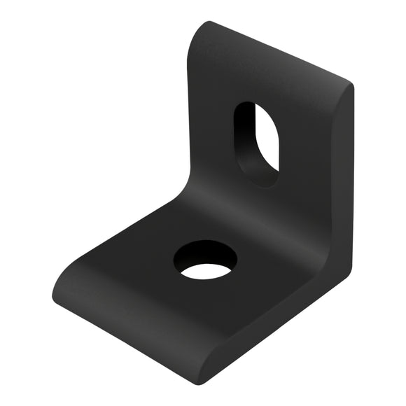 4265-BLACK -  10 Series 2 Hole - Slotted Inside Corner Bracket