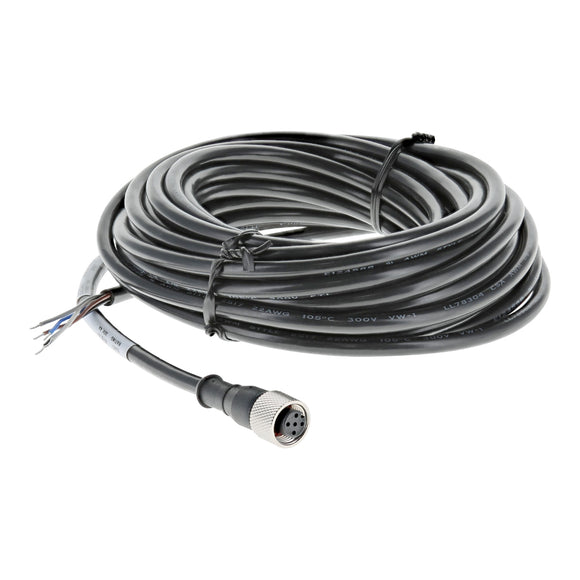 20900 -  M12 PVC Cordset to Flying Lead Cable, 5 Pin, 9m, 30 ft