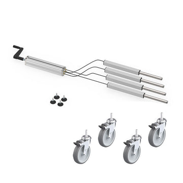 L-C100012K4C -  Crank Driven 12" Lift Kit with Caster - 1000 lb