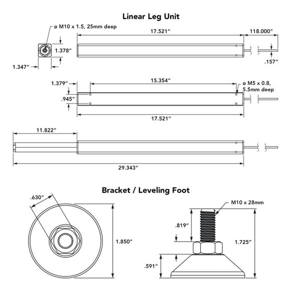 L-C100012K -  Crank Driven 12" Lift Kit - 992 lb