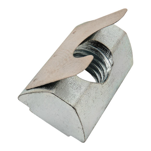 13036 -  M8 Tall Self-Aligning Roll-in T-Nut with Spring Leaf