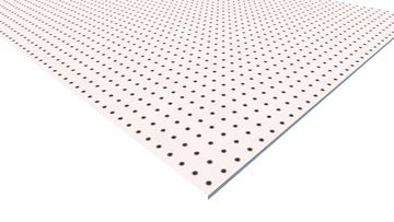 D-PEGW-4814 -  1/4" White HDPE Peg Board Sheet 48" x 96"