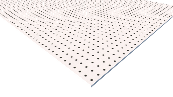 D-PEGW-4814 -  1/4" White HDPE Peg Board Sheet 48" x 96"